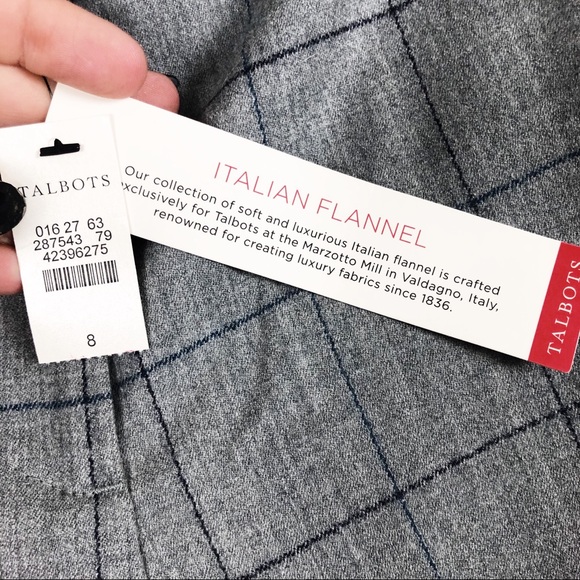 NWT Talbots Luxe Italian Flannel Windsor Pant US 8 - Picture 5 of 7